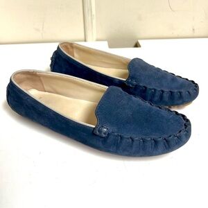 Cole Haan Grand OS Women's Cary Venetian Moccasin Nubuck leather Navy size 7.5